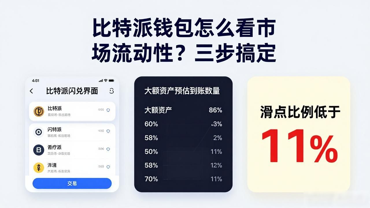 比特派钱包怎么看市场流动性？三步搞定