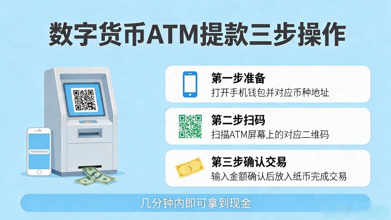 数字货币atm提款机怎么用？一键取现全攻略
