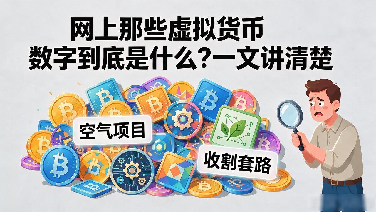 网上那些虚拟货币数字到底是什么？一文讲清楚