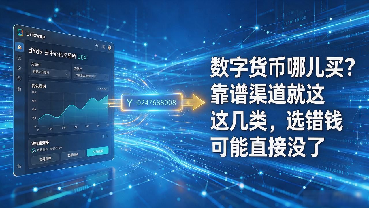 数字货币哪儿买？靠谱渠道就这几类，选错钱可能直接没了