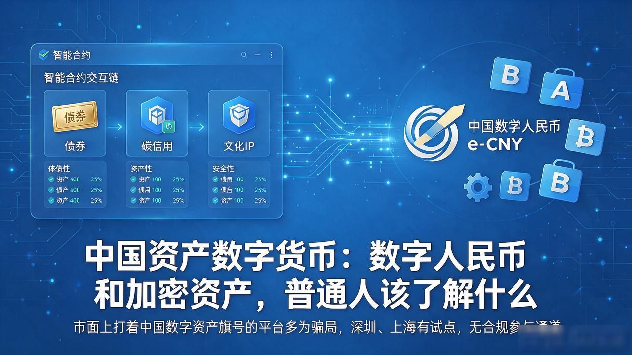 中国资产数字货币：数字人民币和加密资产，普通人该了解什么