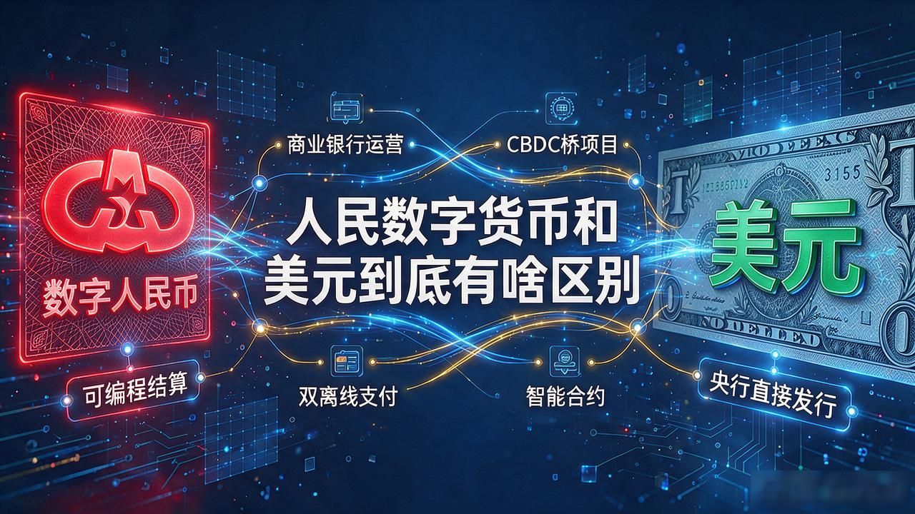 人民数字货币和美元到底有啥区别，对咱普通人的钱包影响大不大