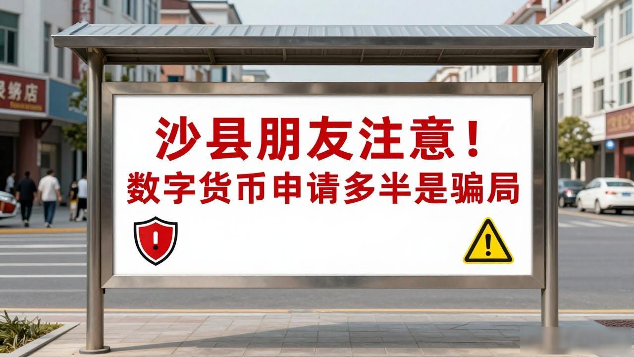 沙县朋友注意！数字货币申请多半是骗局
