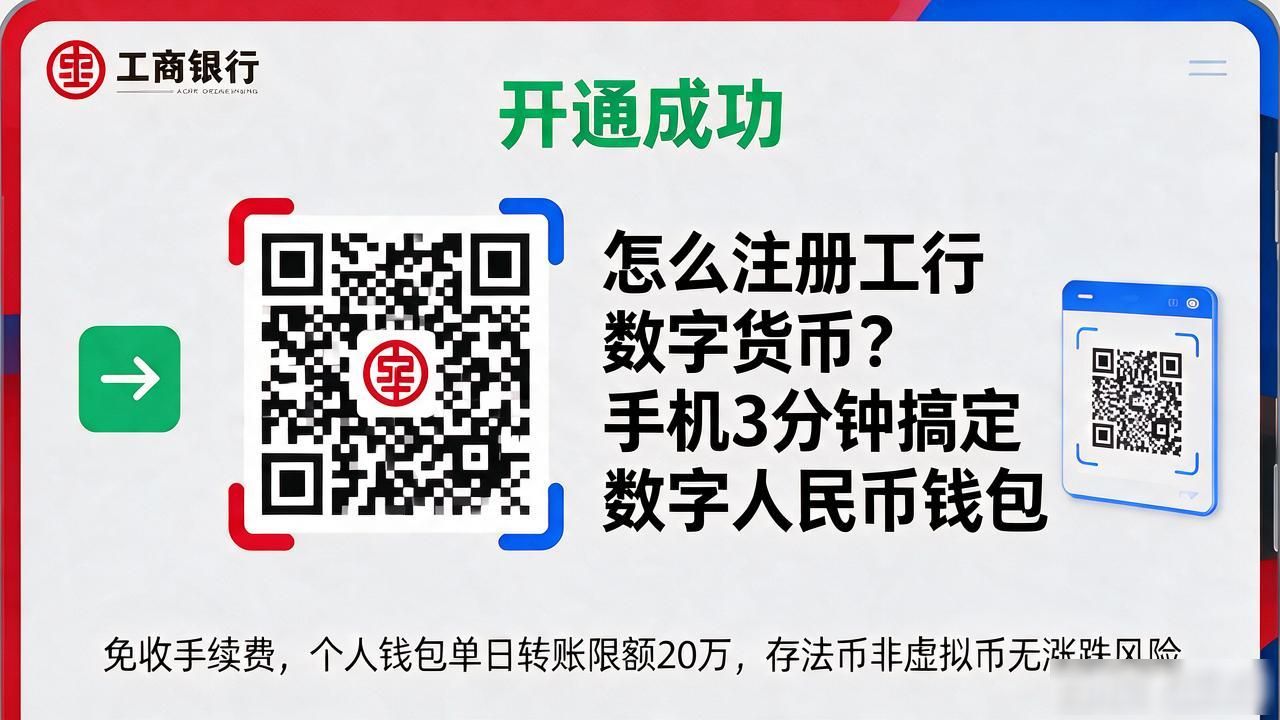 怎么注册工行数字货币？手机3分钟搞定数字人民币钱包