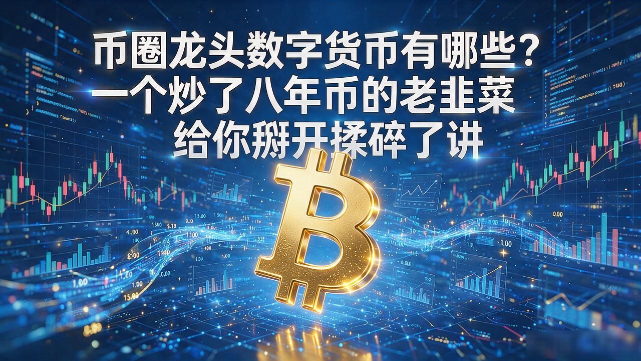 币圈龙头数字货币有哪些？一个炒了八年币的老韭菜给你掰开揉碎了讲