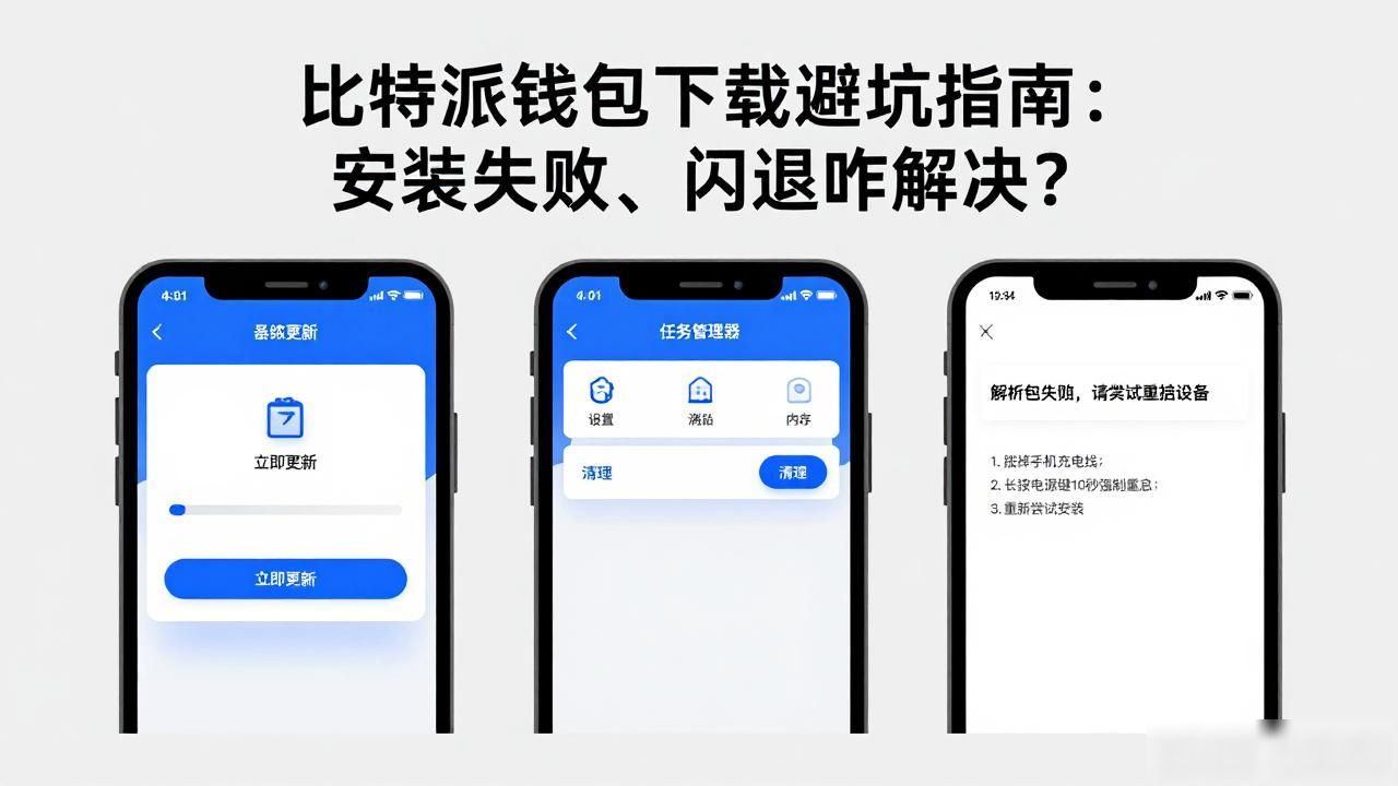 比特派钱包下载避坑指南：安装失败、闪退咋解决？