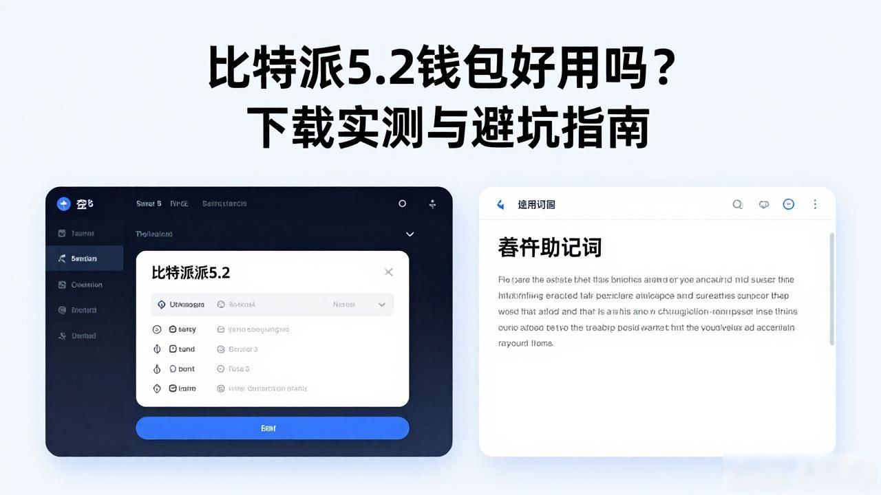 比特派5.2钱包好用吗？下载实测与避坑指南