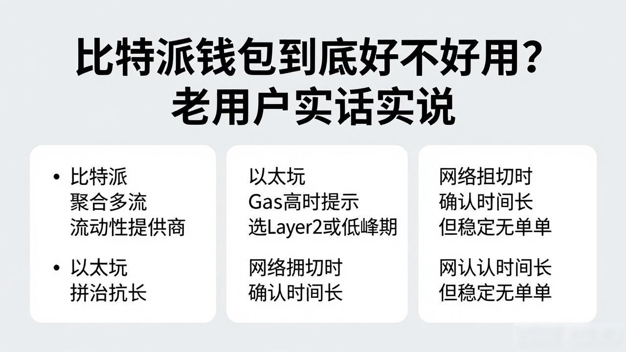 比特派钱包到底好不好用？老用户实话实说