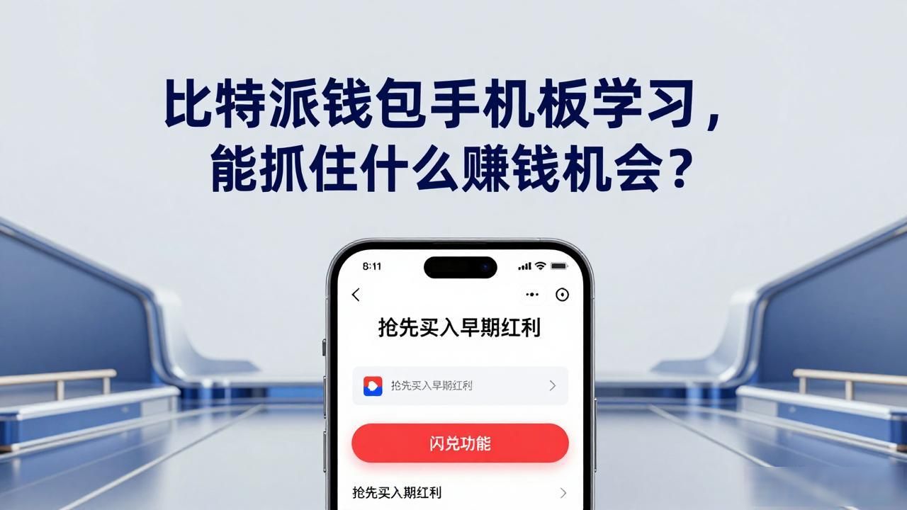 比特派钱包手机版学习，能抓住什么赚钱机会？