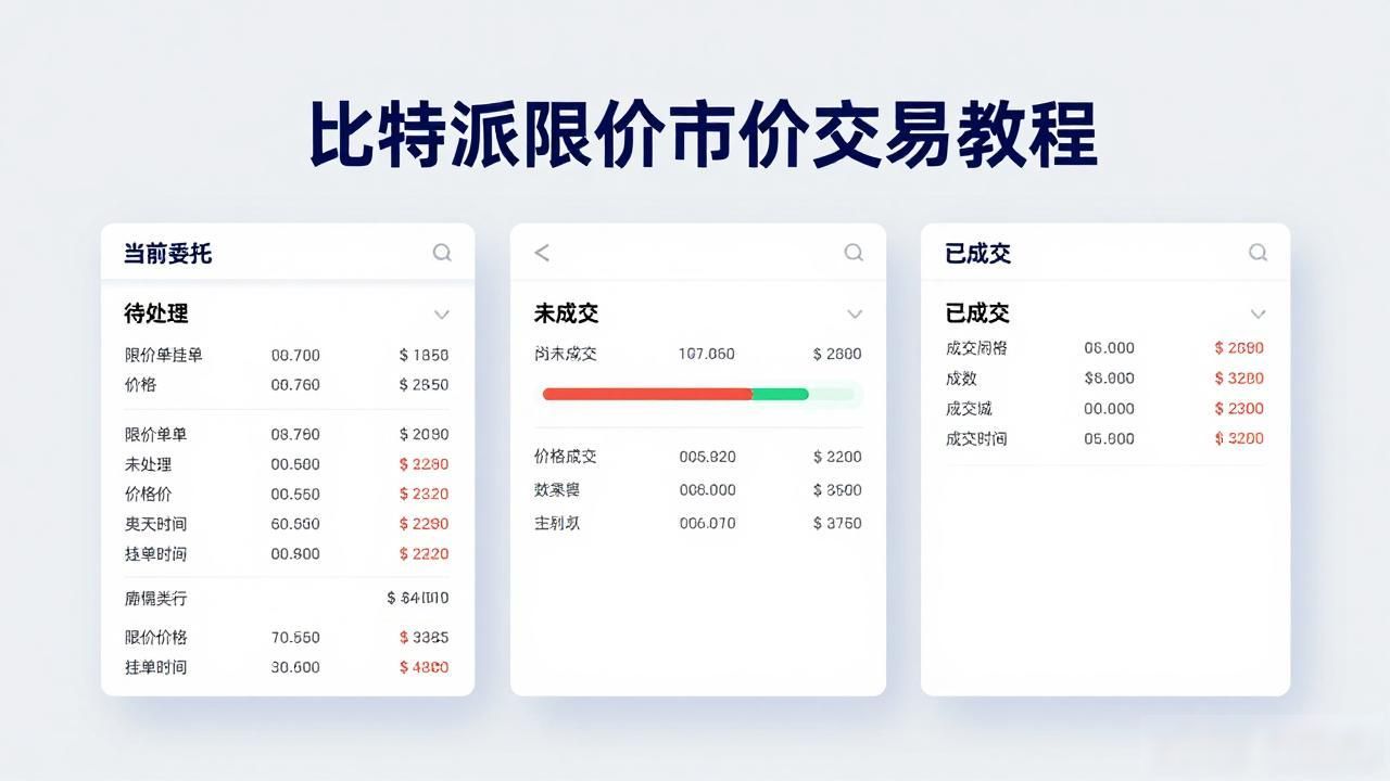 比特派限价市价交易教程