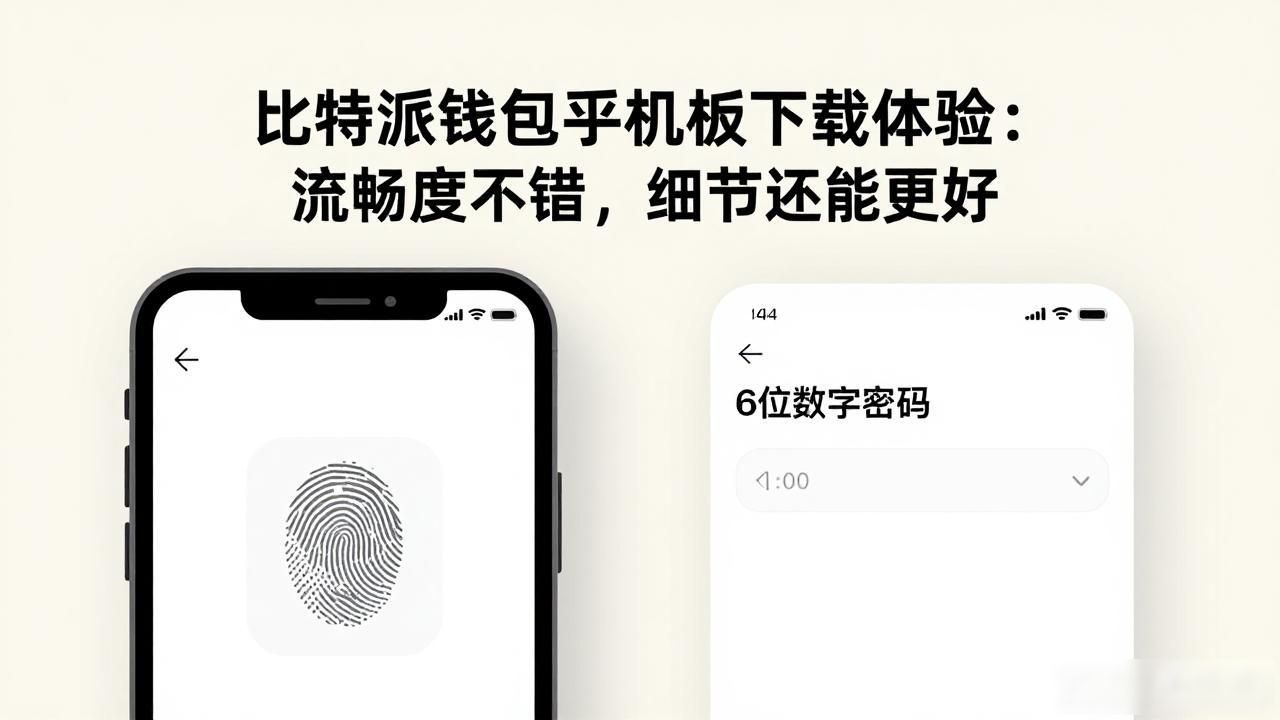 比特派钱包手机版下载体验：流畅度不错，细节还能更好