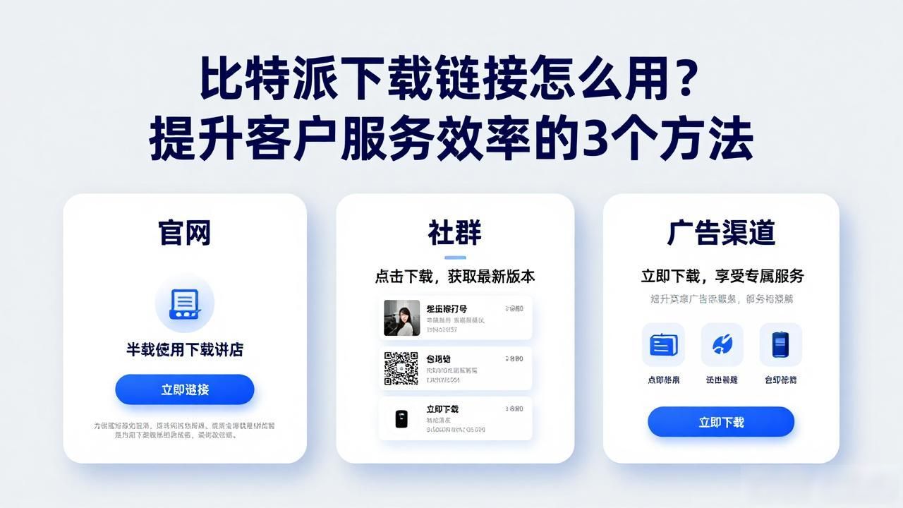 比特派下载链接怎么用？提升客户服务效率的3个方法