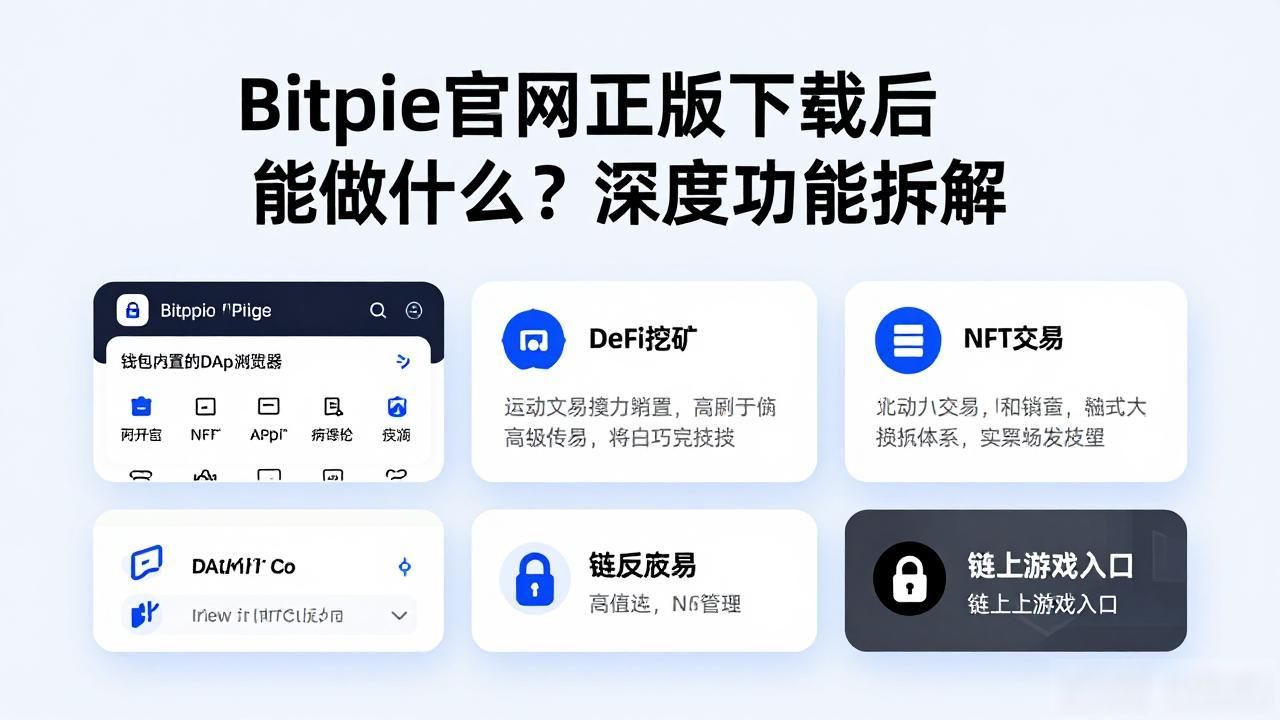 Bitpie官网正版下载后能做什么？深度功能拆解