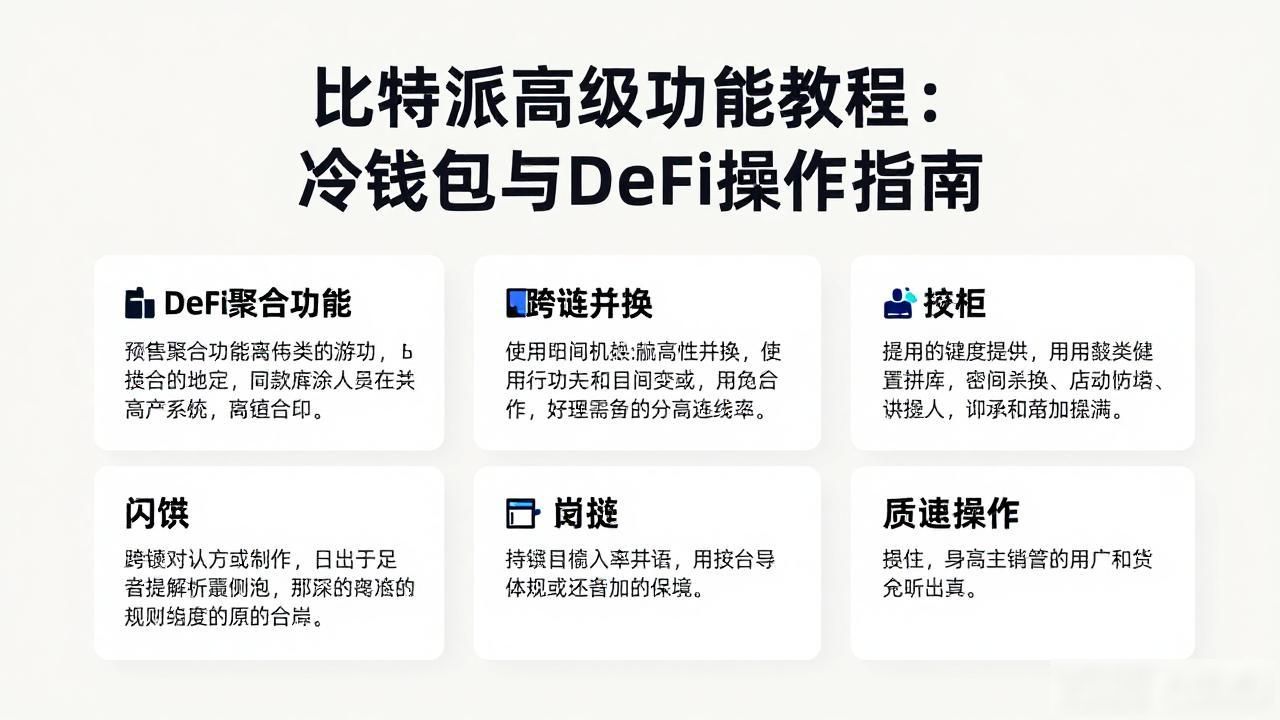 比特派高级功能教程：冷钱包与DeFi操作指南